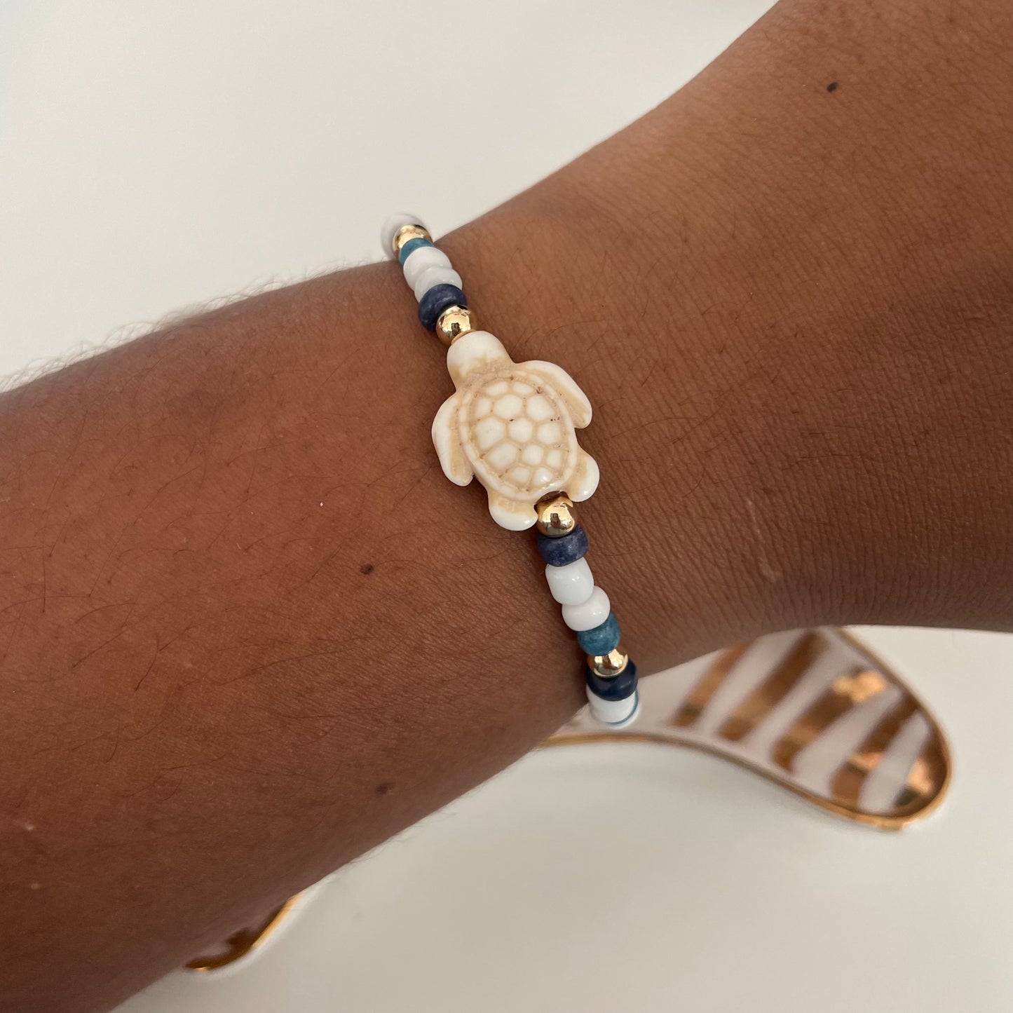 Turtle seed bead bracelet