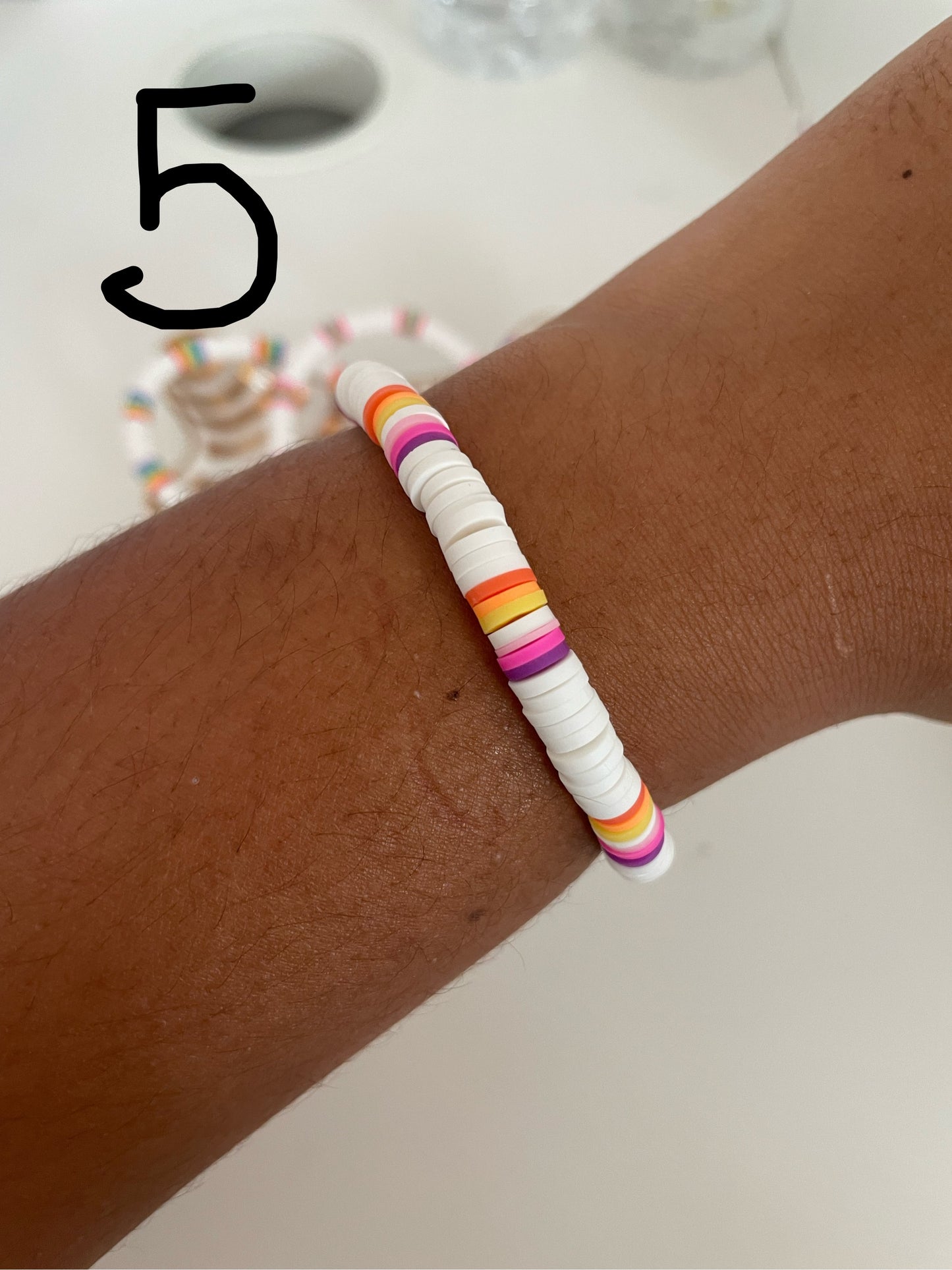 Colorful aura bracelets