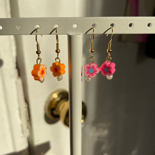 Flower earrings