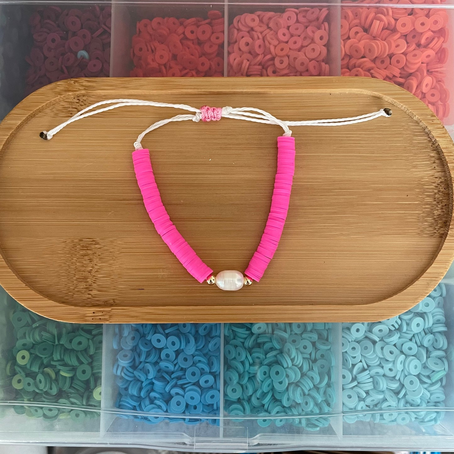 Preppy wax string bracelet