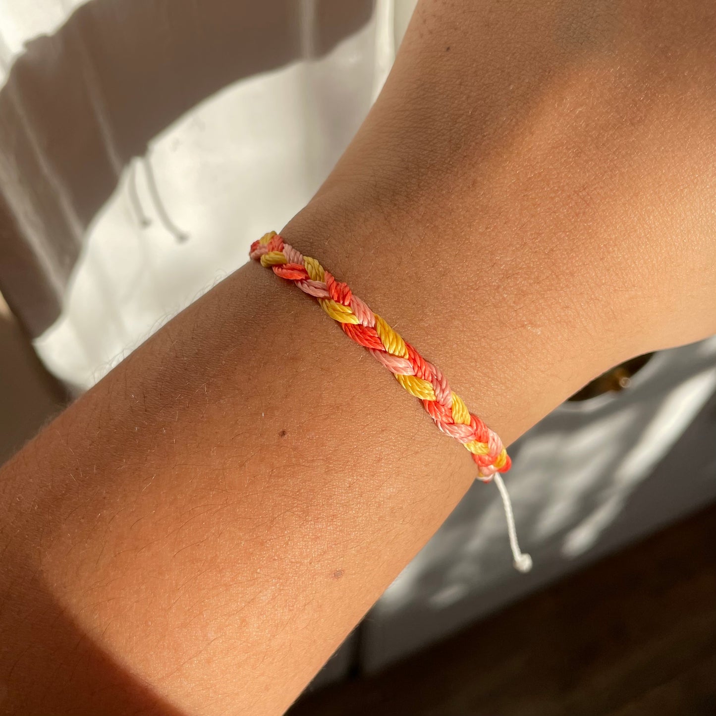 Starburst wax string bracelet